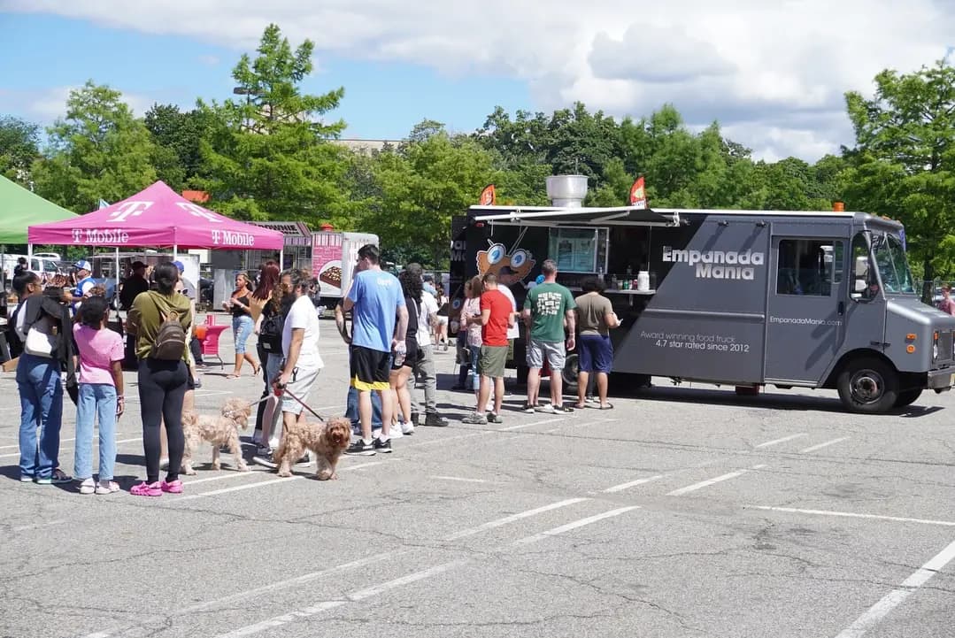 Food truck at community event